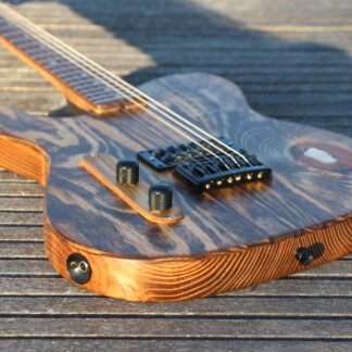 Reclaimed Pallet Wood Guitar made by Jeff Baker for Hayley Guitars in Peyton, Colorado p2